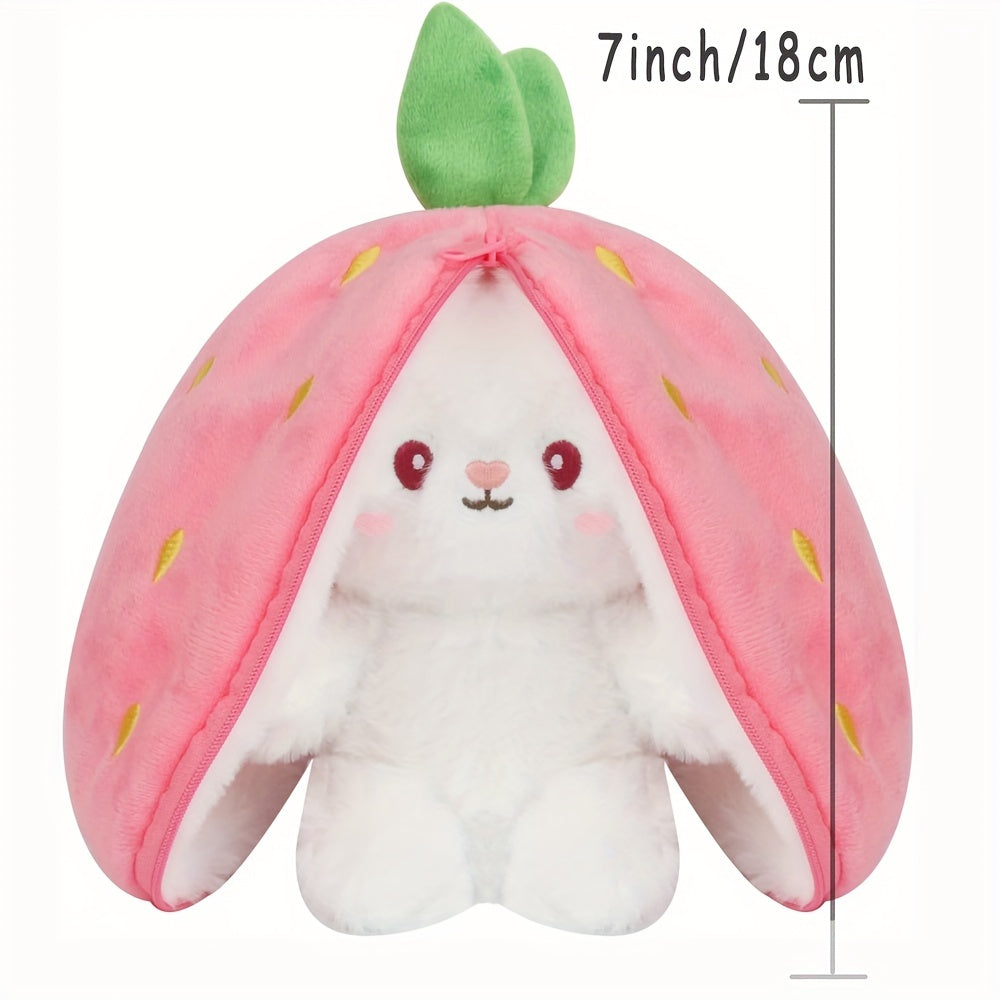 17.78 cm Reversible Bunny Pillow Plush Toy