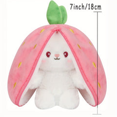 17.78 cm Reversible Bunny Pillow Plush Toy