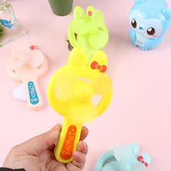 Mini Rabbit Shape Fan Manual Fan Dormitory Portable Handheld Fan