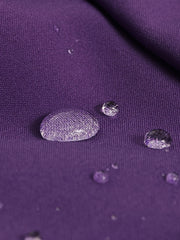 Women's Purple Fleece Lined High Waist Sports Pants