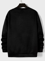 Graphic Round Neck Sweatshirt for Men