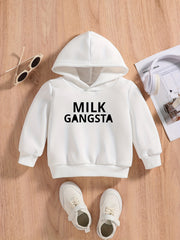 Funny Letter Print Baby's Pullover Hoodie