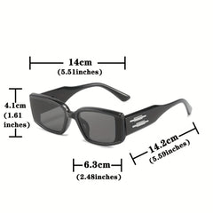 Men's Rectangle Unisex Oval Vintage Sunglasses