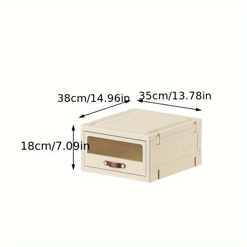 1pc Foldable Wardrobe Organizer Drawer Storage Box Household Storage