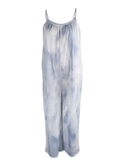 Boho Tie Dye Spaghetti Jumpsuit Streetwear Women's Clothing