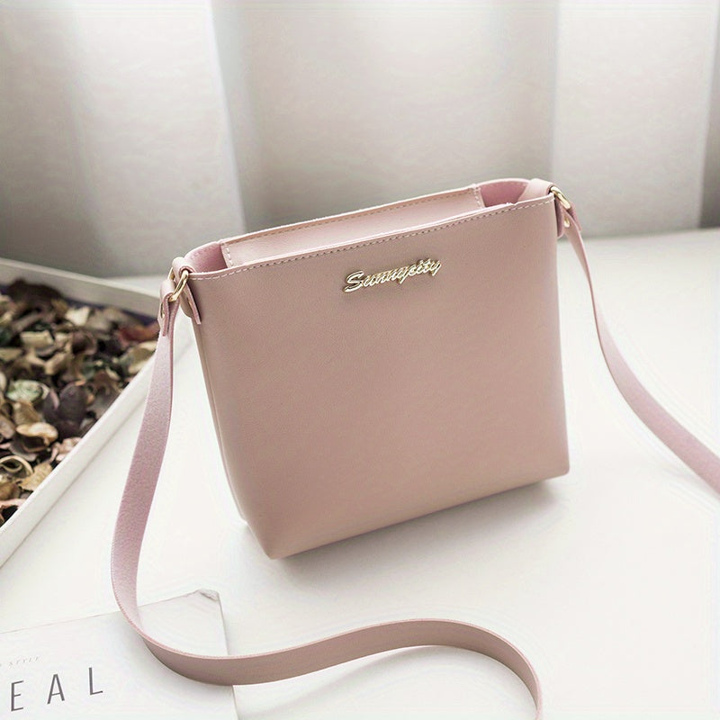 Minimalist PU Crossbody Bag Women's Handbag & Phone Purse