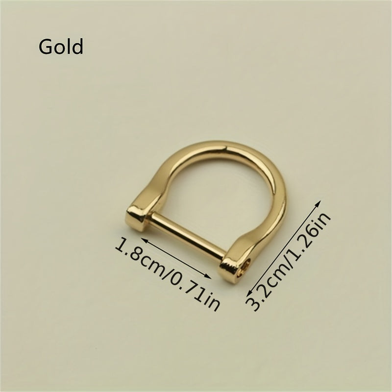 2pcs Metal Detachable D Ring Buckle for Handbag Strap
