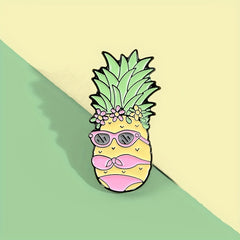 Creative Pineapple Shaped Bikini Alloy Brooch