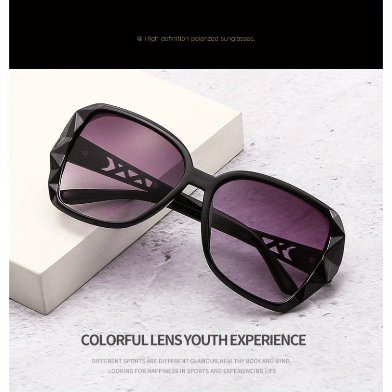 Large Oval Sunglasses Women Gradient Anti Glare UV400