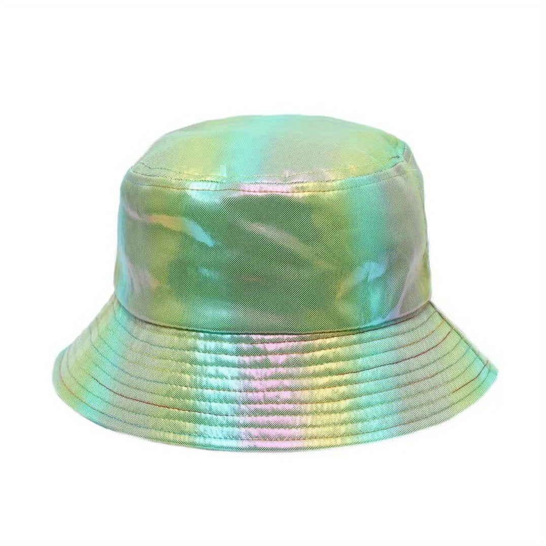 Colorful Reflective Sunshade Bucket Hat for Shopping