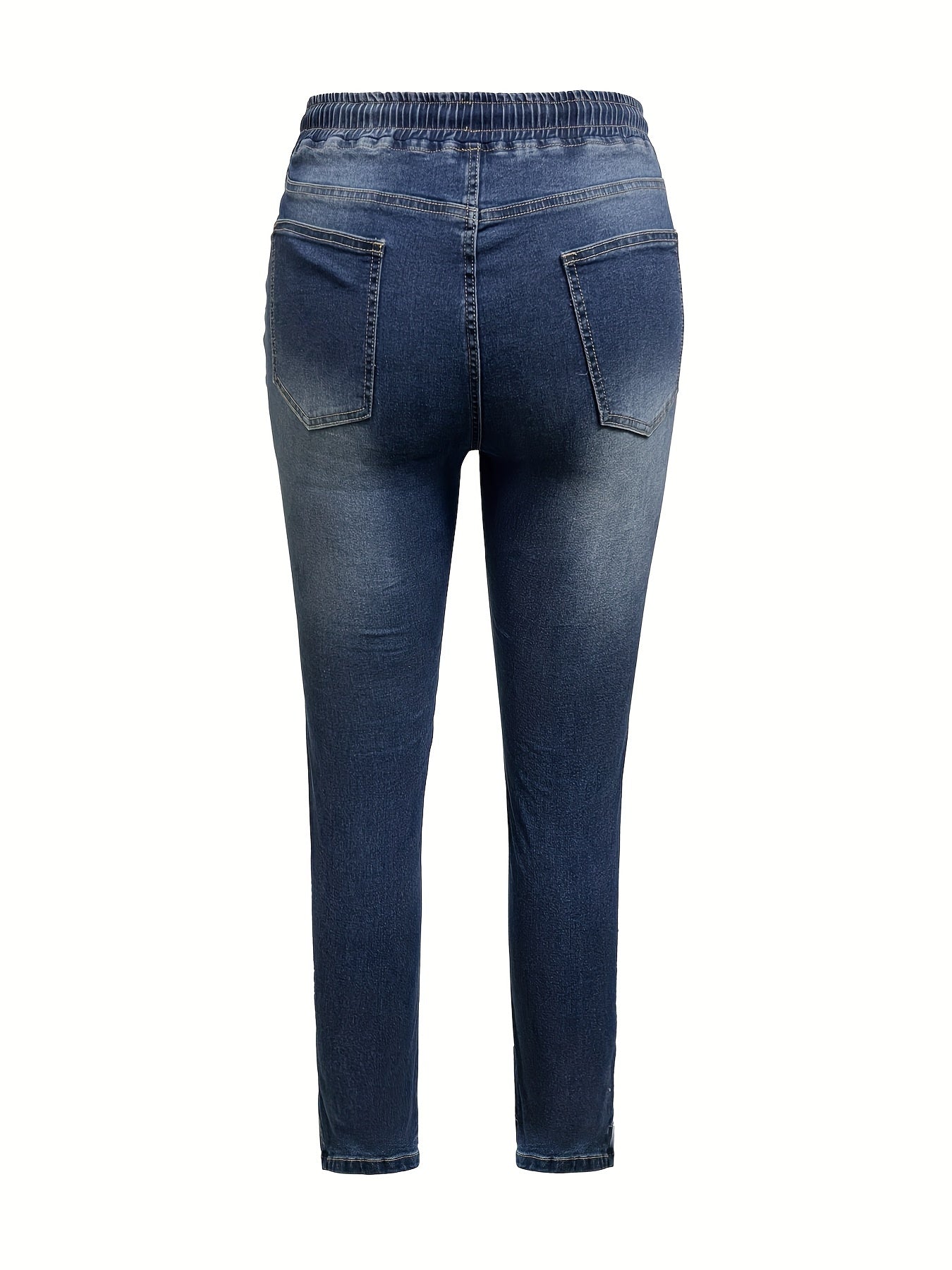  Leopard Patched Denim Pants