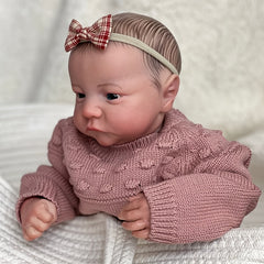 NPK 48 Painted Finished Reborn Baby Doll Levi Awake Newborn Baby Size