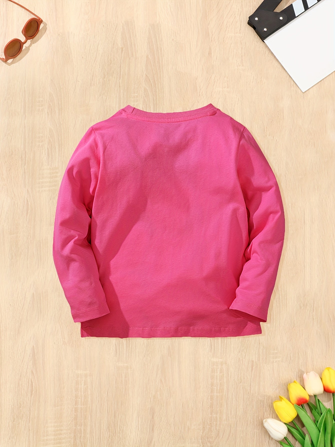 Cotton Rainbow Unicorn Long Sleeve T-shirt for Girls