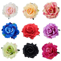 Boho Style Rose Flower Hairpin Hair Clip for Wedding Beach Daily Use