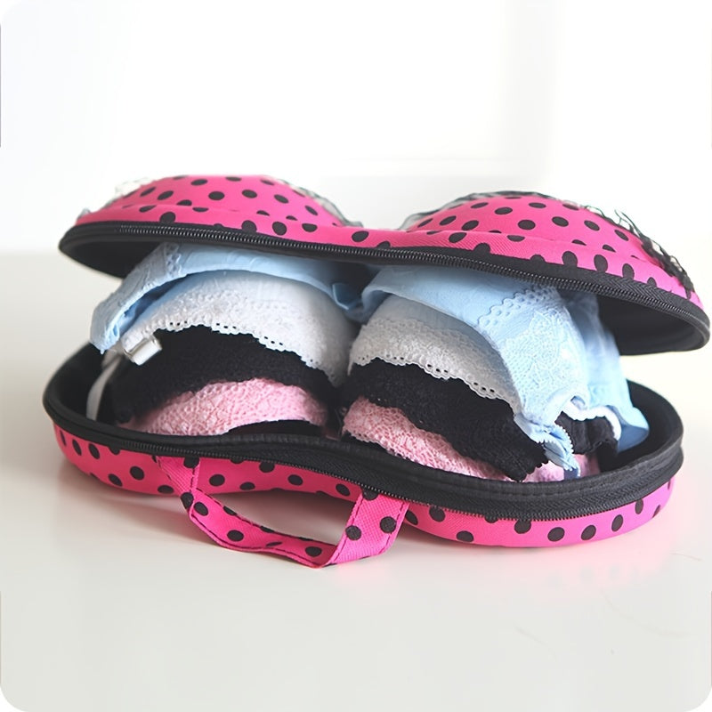 Polka Dot Portable Bra Storage Bag Underwear Travel Organizer
