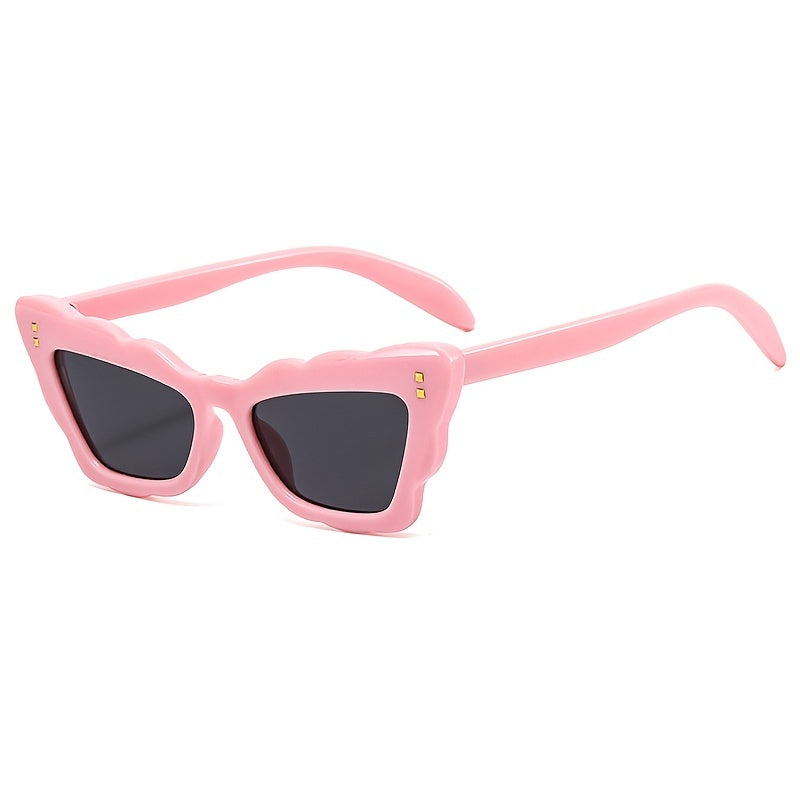 Colorful Butterfly Frame Sunglasses Tinted Lens UV Protection