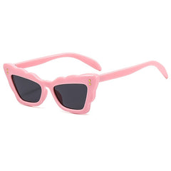 Colorful Butterfly Frame Sunglasses Tinted Lens UV Protection