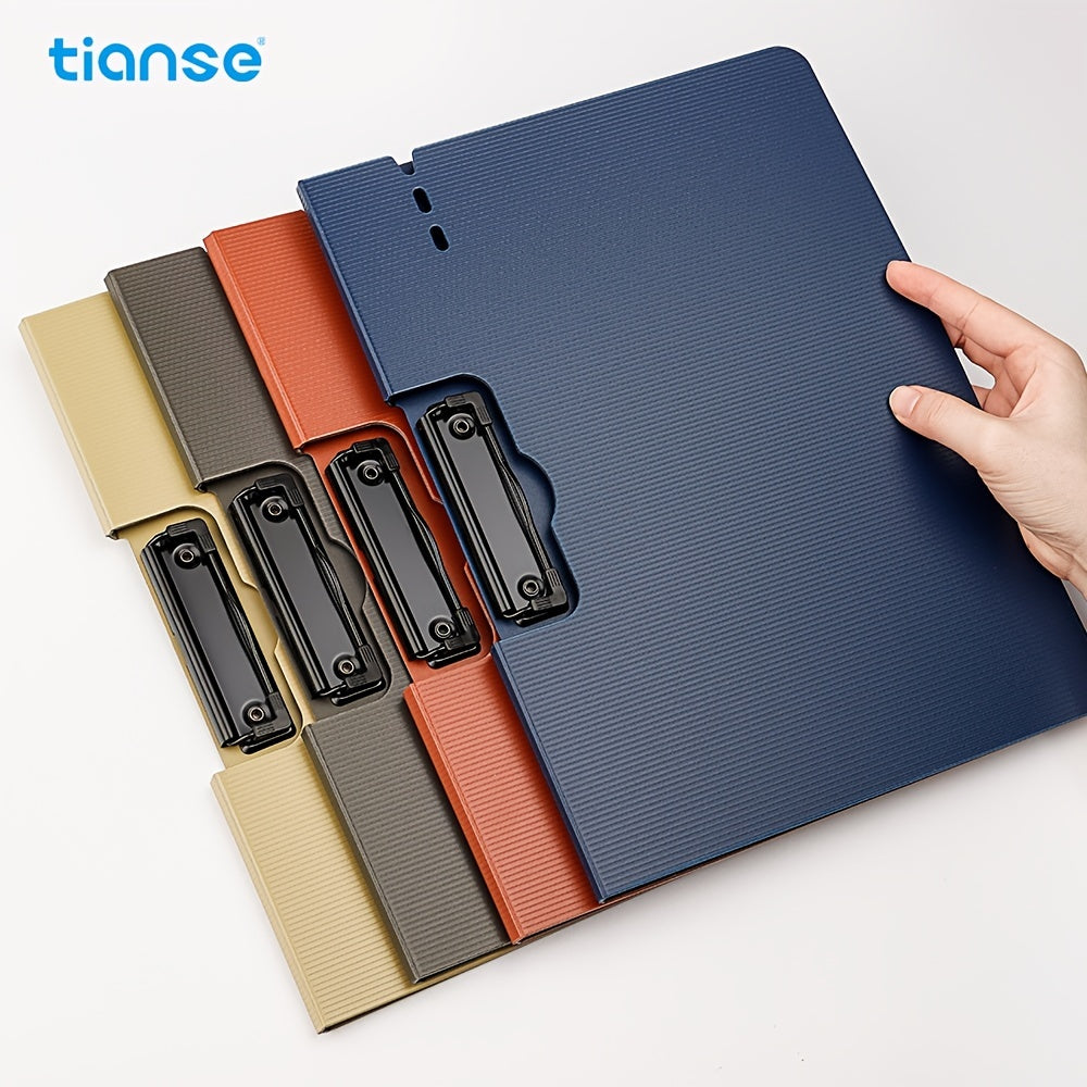 TIANSE Clipboard Folder A4 Size Single Clip 100 Sheet Capacity Waterproof