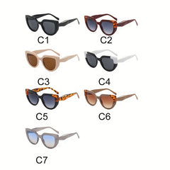 Men's Large Frame Cat Eye Sunglasses UV Resistant with Box
