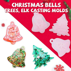 Christmas Snowflake Pendant Silicone Resin Mold Set