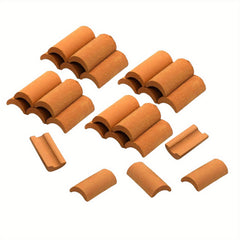Mini Roof Tiles Simulated Models Pottery DIY House Props Tiles Figurine