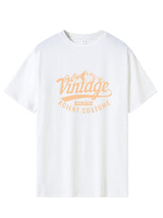 Mountain & Car Print Men's Graphic Crew Neck T-shirt