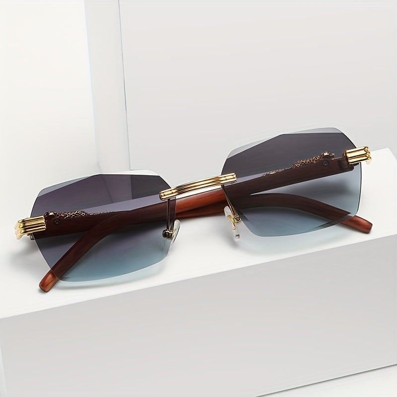 European Style Sunglasses with Marine Lens and Leopard Design