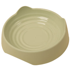 Cat Ear Shape Plastic Cat Food Water Snack Bowl Pet Feeding Supplies