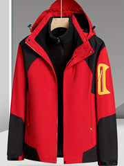 Men's Waterproof Windbreaker Jacket Sherpa Lined Coat