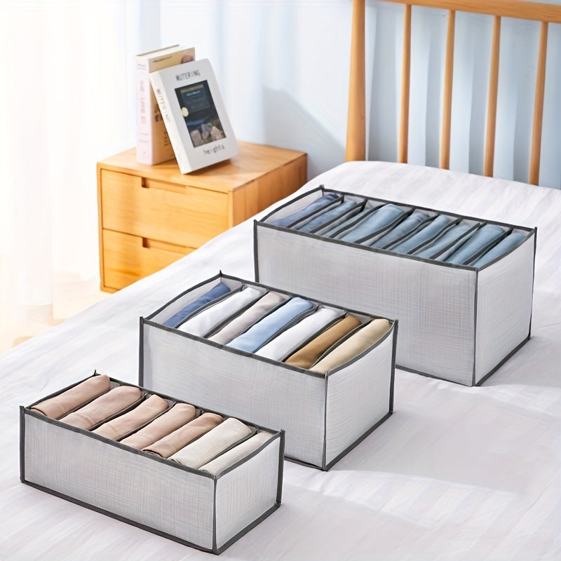 Foldable Storage Organizer Clothes Bag with Grids Large Capacity Box
