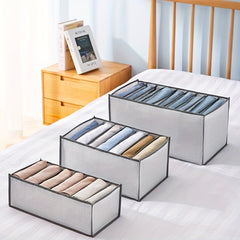 Foldable Storage Organizer Clothes Bag with Grids Large Capacity Box