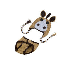 Newborn Photography Props Pony Wool Set Baby Shower Souvenirs