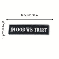 Men's Skull Embroidered Flower Patch Outdoor Stickers