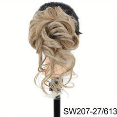 Synthetic Curly Hairpiece Hair Claw Wig Bun Hair Claw Chignon Shark Cla