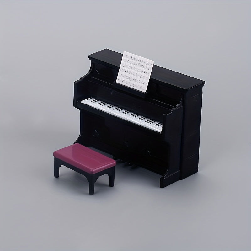 Mini Piano Playset Dollhouse Furniture Toy