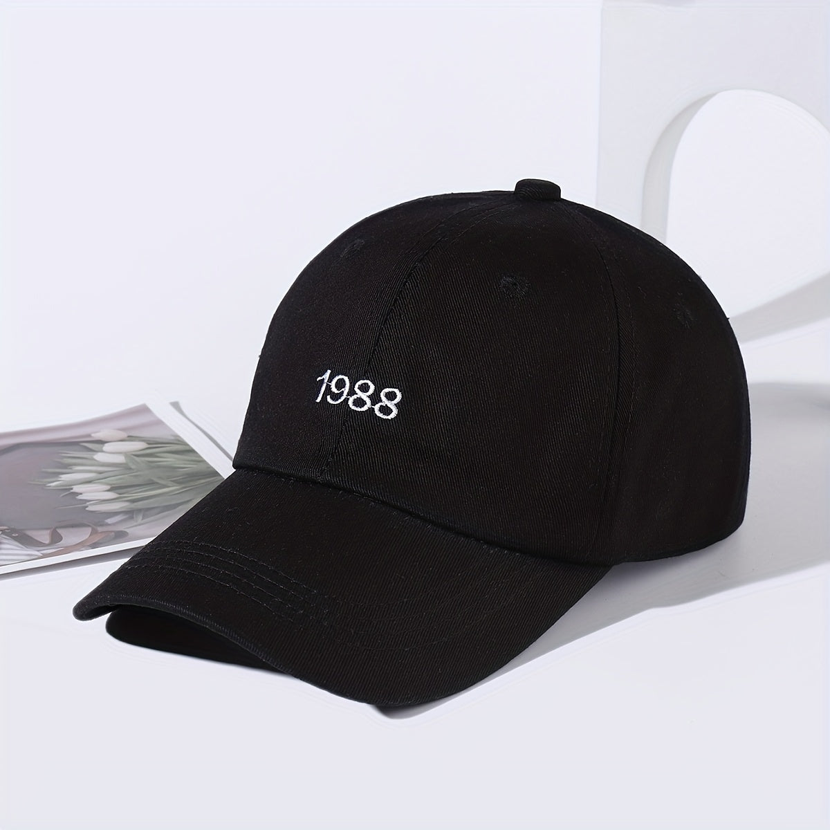 Men's 1988 Embroidery Sun Hat Baseball Cap Peaked Cap For Students
