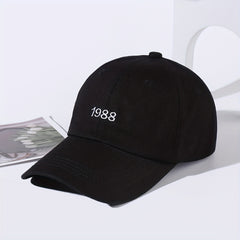 Men's 1988 Embroidery Sun Hat Baseball Cap Peaked Cap For Students