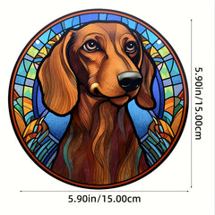 Pet Dog Window Hanging Ornament Suncatcher Decoration