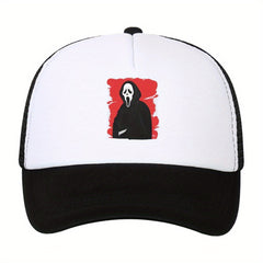 Unisex Sunshade Breathable Baseball Cap Ghost Pattern Outdoor Sport