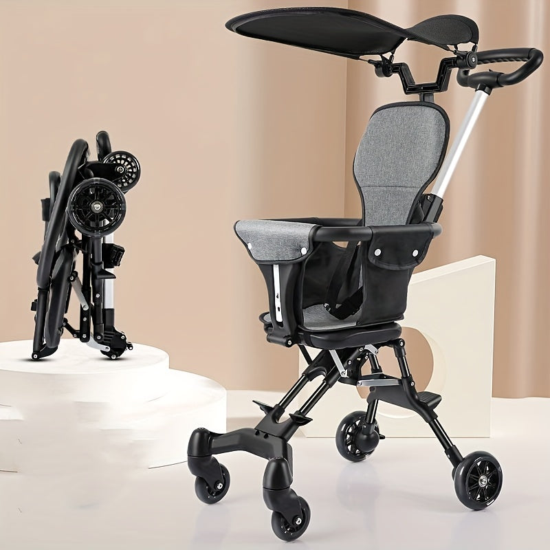 Compact Foldable Baby Stroller for On-the-Go Parents
