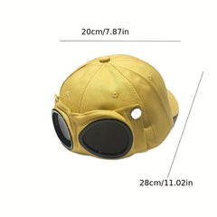 Aviator Goggles Cotton Baseball Cap Hip Hop Dad Hat