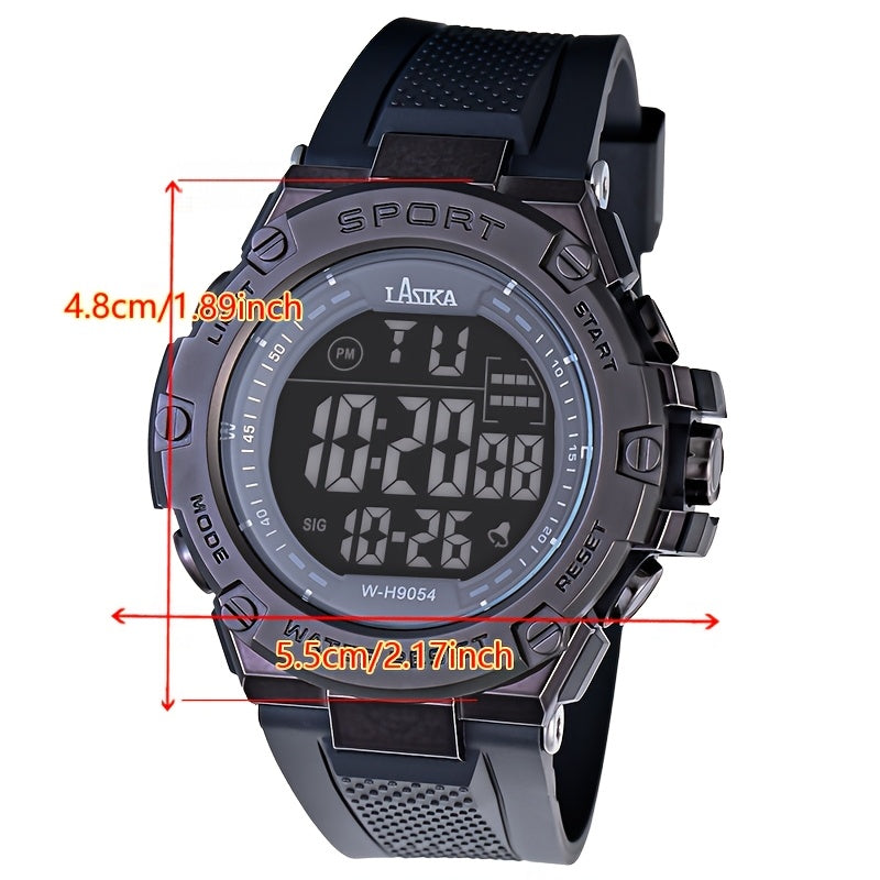 LASIKA Kids Digital Sport Watch Red LED Display Multiple Modes Stopwatch Alarm