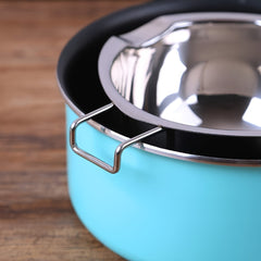 Stainless Steel Double Wall Steamer - 400ml - Heat Resistant Handle