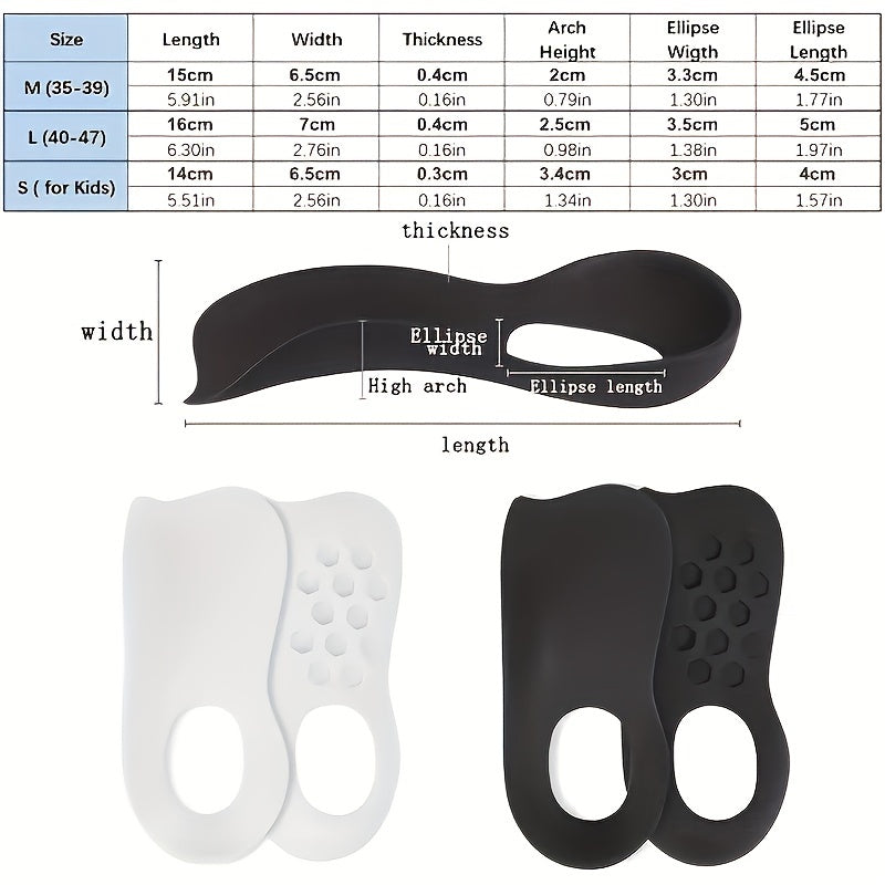 Orthotic Insoles Flat Feet O Shaped Legs Arch Support Shoe Inserts