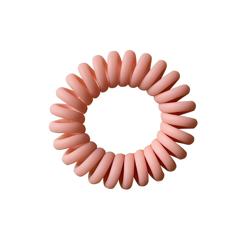 Matte Hair Elastics No Crease Spiral Hair Ties