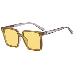 Square Spiked Sunglasses Anti UV One Piece Frame