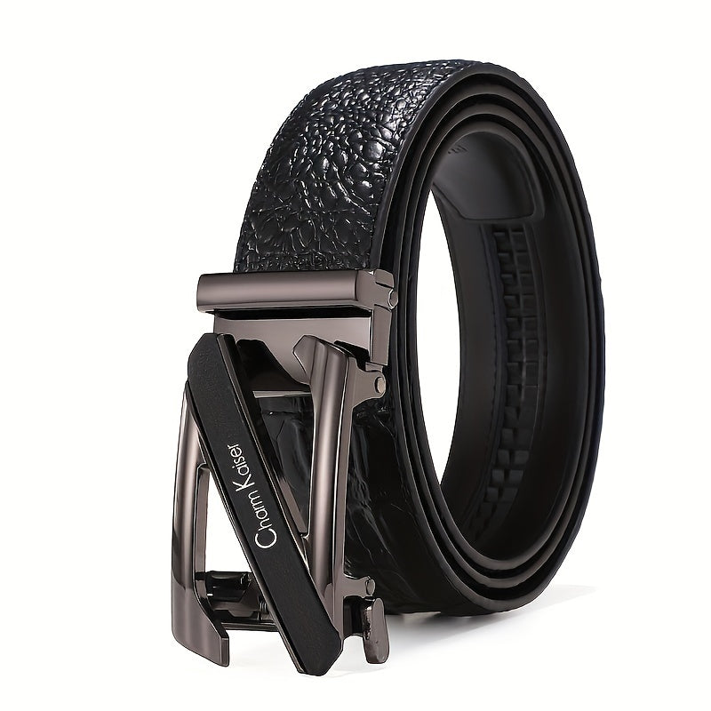 Men's Leather Auto Buckle Belt
