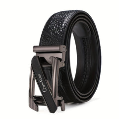 Men's Leather Auto Buckle Belt