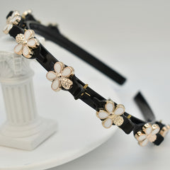 Golden Crystal Snowflake Hair Band