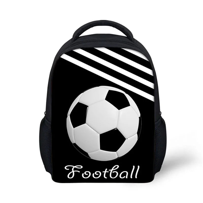 12' Soccer Print Kids Backpack for Boys